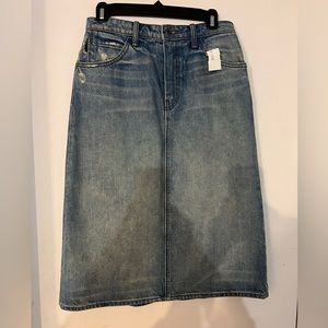 Vintage Helmut Lang A-Line Jean Skirt 26